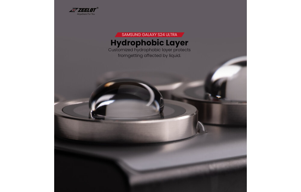 ZEELOT Pishield Titanium Alloy Lens Protector for Samsung Galaxy S24 - Iridescent