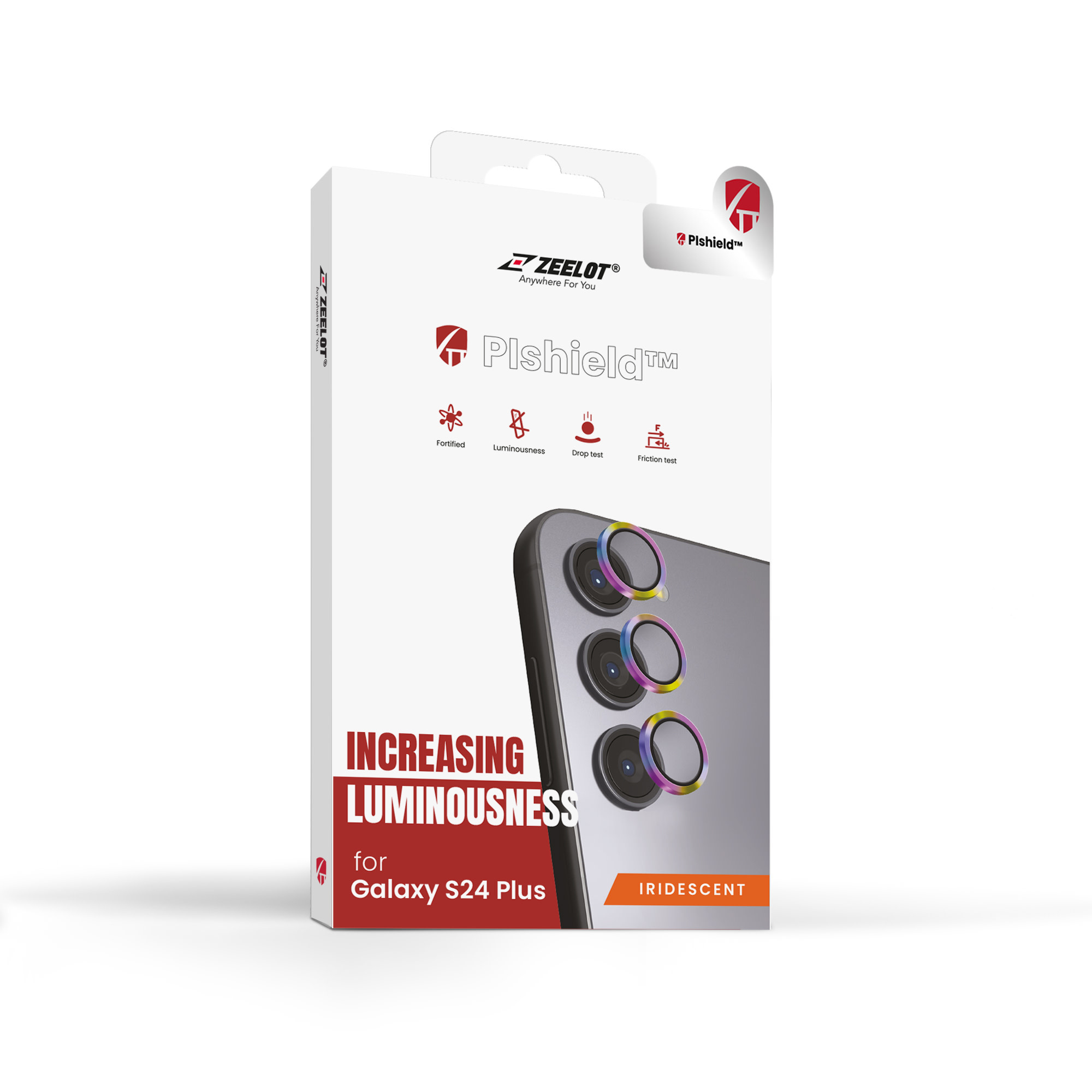 ZEELOT Pishield Titanium Alloy Lens Protector for Samsung Galaxy S24 Plus - Iridescent