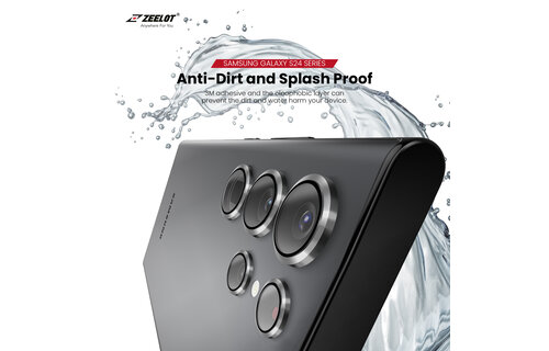 ZEELOT Pishield Titanium Alloy Lens Protector for Samsung Galaxy S24 Plus - Iridescent