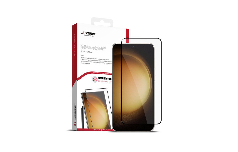 ZEELOT SOLIDsleek 2.5D Tempered Glass Screen Protector for Samsung Galaxy S24 / S25 - Clear