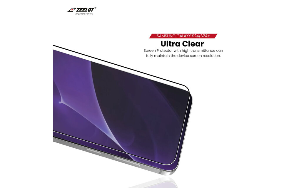 ZEELOT SOLIDsleek 2.5D Tempered Glass Screen Protector for Samsung Galaxy S24 / S25 - Clear