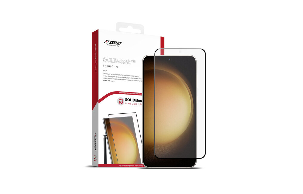ZEELOT SOLIDsleek 2.5D Tempered Glass Screen Protector for Samsung Galaxy S24 / S25 - Matte Clear