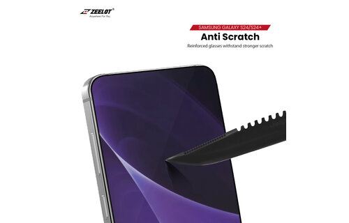 ZEELOT SOLIDsleek 2.5D Tempered Glass Screen Protector for Samsung Galaxy S24 / S25 - Matte Clear