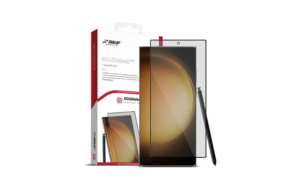 ZEELOT SOLIDsleek 2.5D Tempered Glass Screen Protector for Samsung Galaxy S24 Ultra - Privacy