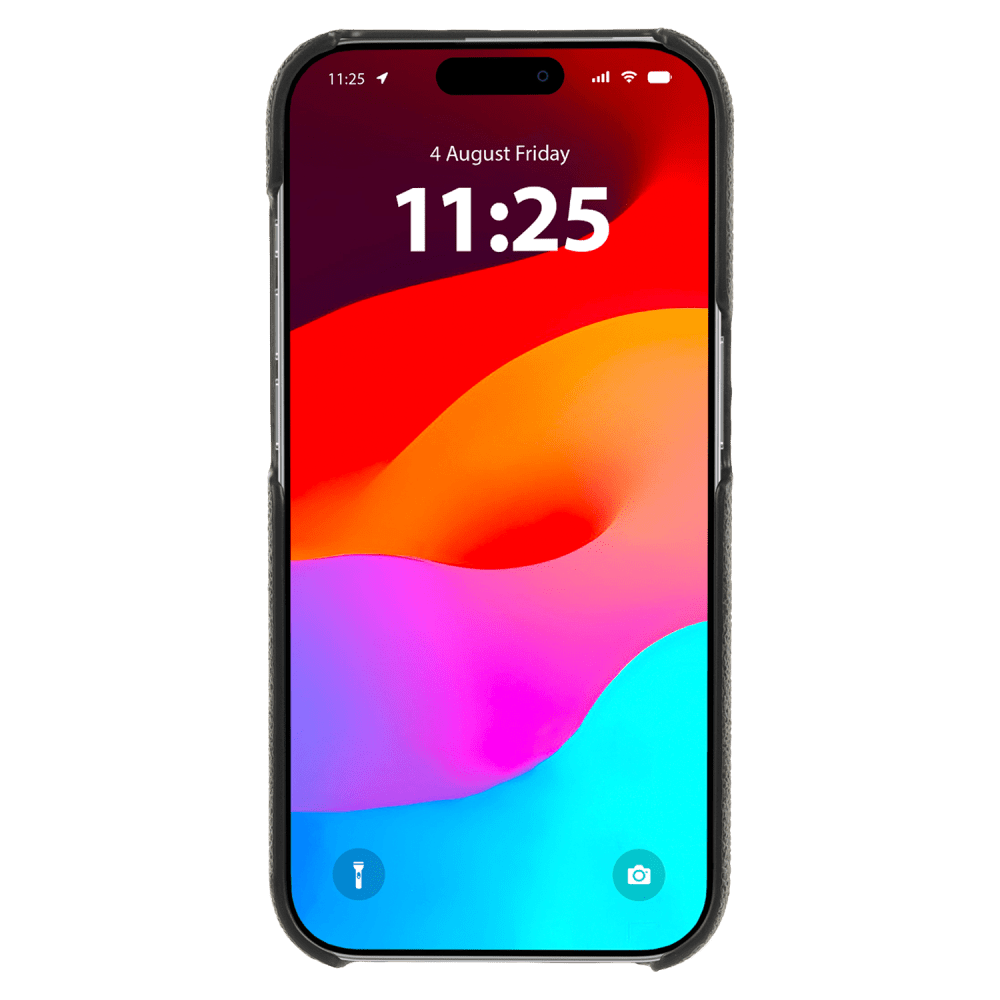 Coach Slim Wrap Case for Apple iPhone 15 Pro Max - Signature C Charcoal