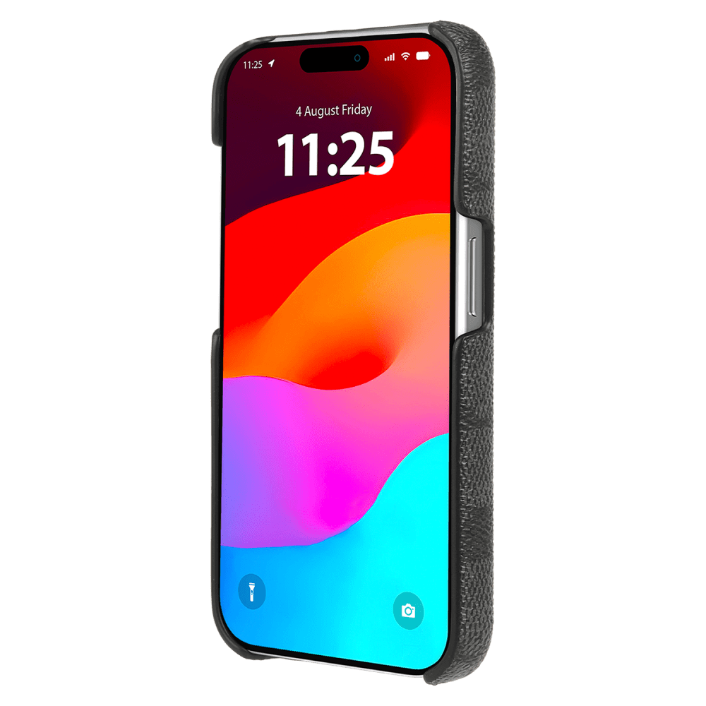 Coach Slim Wrap Case for Apple iPhone 15 Pro Max - Signature C Charcoal