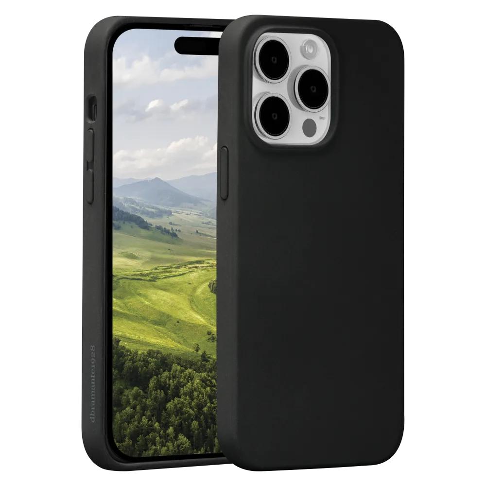 dbramante1928 Monaco Recycled Silicone MagSafe Case for iPhone 15 Pro - Night Black