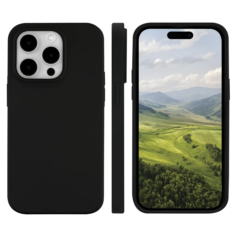 dbramante1928 Monaco Recycled Silicone MagSafe Case for iPhone 15 Pro - Night Black