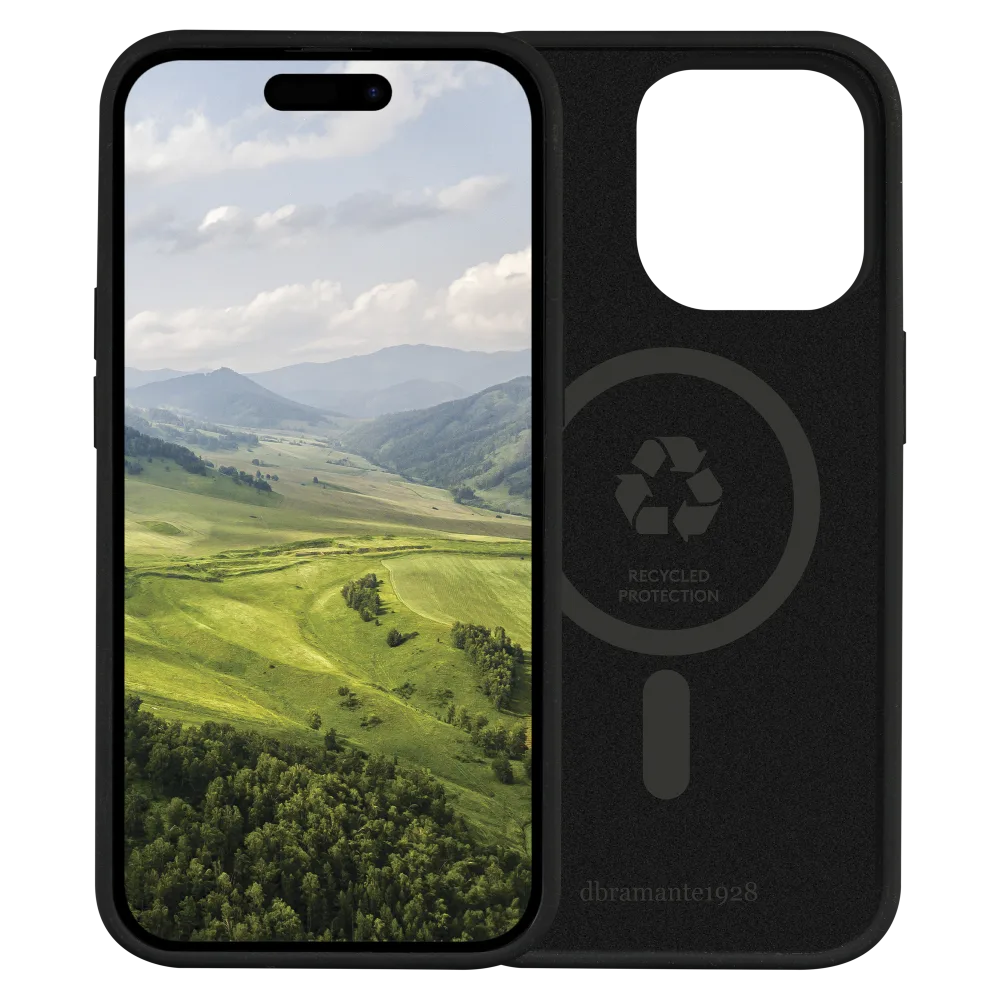 dbramante1928 Monaco Recycled Silicone MagSafe Case for iPhone 15 Pro - Night Black