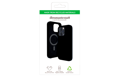 dbramante1928 Monaco Recycled Silicone MagSafe Case for iPhone 15 Pro - Night Black