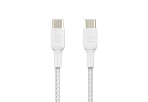 Belkin Boost Charge Braided Cable USB-C to USB-C 1m - White