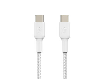 Belkin Boost Charge Braided Cable USB-C to USB-C 1m - White