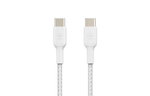 Belkin Boost Charge Braided Cable USB-C to USB-C 1m - White