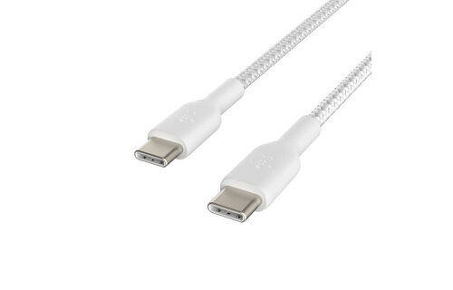 Belkin Boost Charge Braided Cable USB-C to USB-C 1m - White
