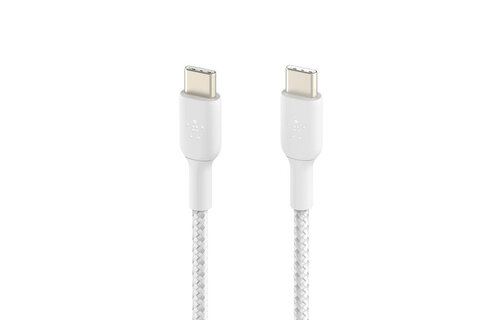 Belkin Boost Charge Braided Cable USB-C to USB-C 1m - White