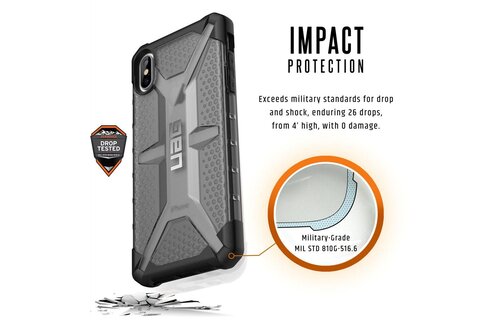 UAG Plasma Series Case for Apple iPhone Xs Max - Ash