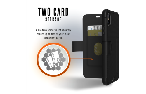 UAG Metropolis Folio Wallet Case for Apple iPhone Xs Max - Black