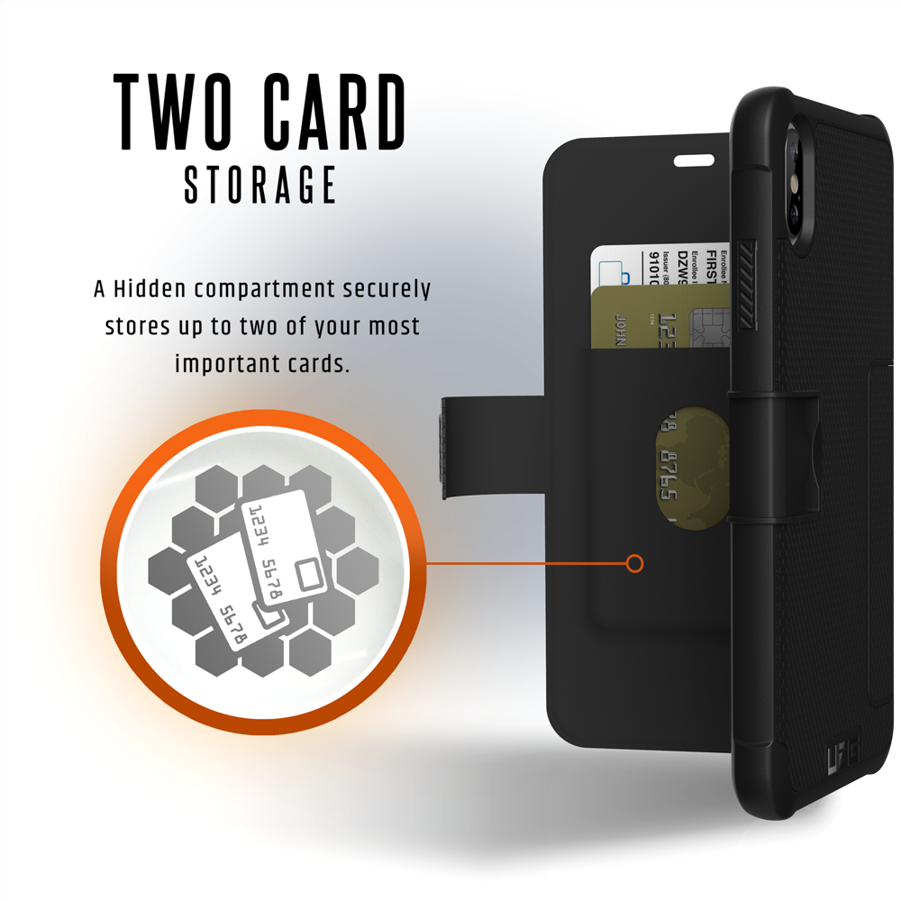 UAG Metropolis Folio Wallet Case for Apple iPhone Xs Max - Black