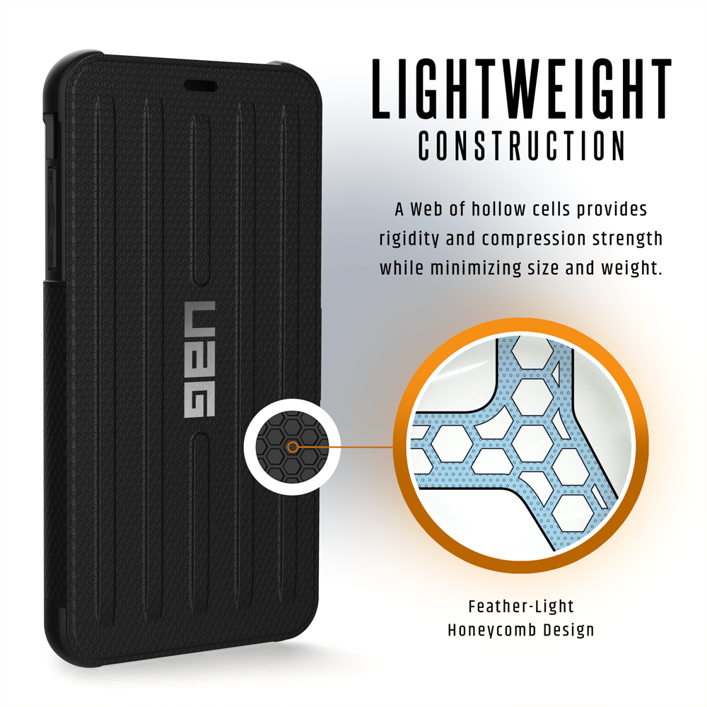 UAG Metropolis Folio Wallet Case for Apple iPhone Xs Max - Black