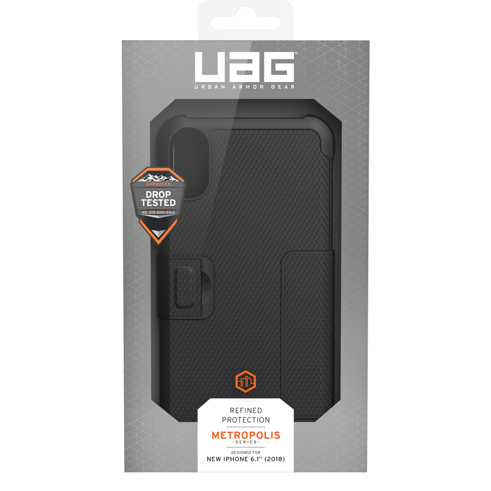 UAG Metropolis Folio Wallet Case for Apple iPhone Xs Max - Black