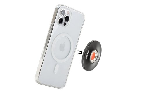 Nite Ize Steelie Orbiter Plus Magnetic Socket and Metal Ring - Black and Silver