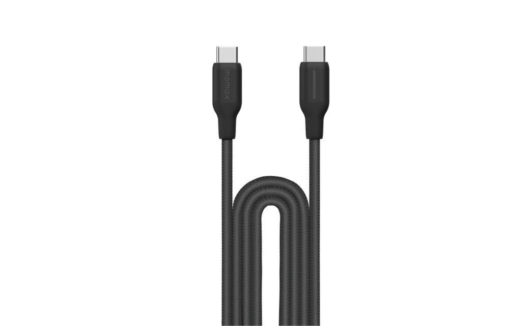 Momax Braided Cable 100W USB-C to USB-C 2m - Black