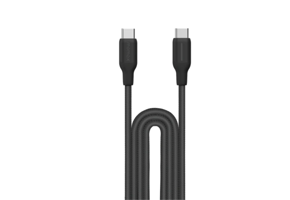 Momax Braided Cable 100W USB-C to USB-C 2m - Black