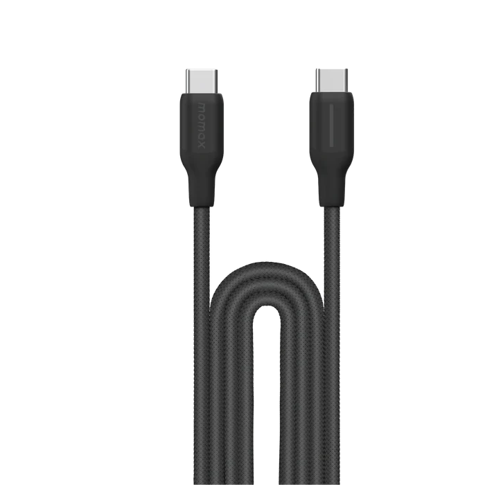 Momax Braided Cable 100W USB-C to USB-C 2m - Black