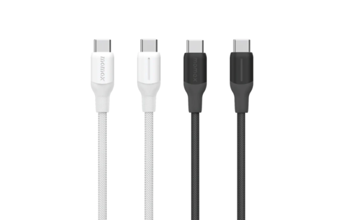 Momax Braided Cable 100W USB-C to USB-C 2m - White