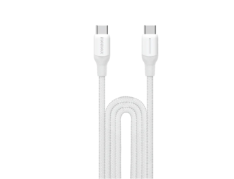 Momax Braided Cable 100W USB-C to USB-C 2m - White