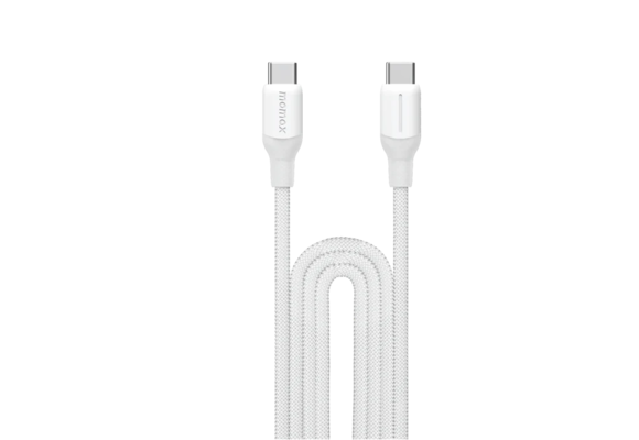 Momax Braided Cable 100W USB-C to USB-C 2m - White
