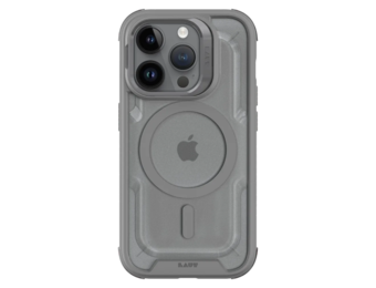 LAUT Crystal Matter MagSafe with Stand Case for iPhone 15 Pro - Grey
