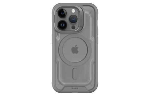 LAUT Crystal Matter MagSafe with Stand Case for iPhone 15 Pro - Grey