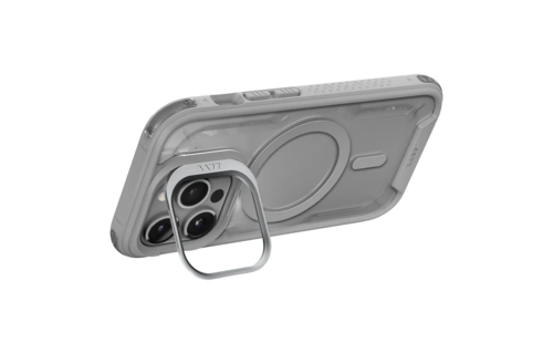 LAUT Crystal Matter MagSafe with Stand Case for iPhone 15 Pro - Grey