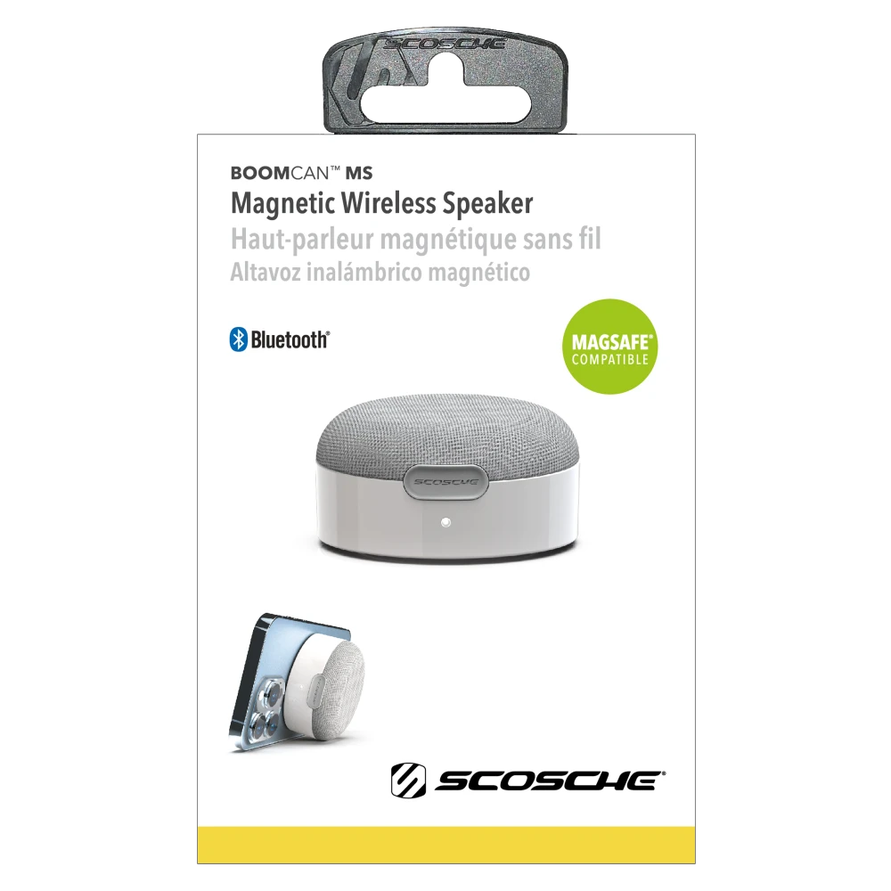Scosche boom CAN MagSafe Portable Wireless Speaker - White