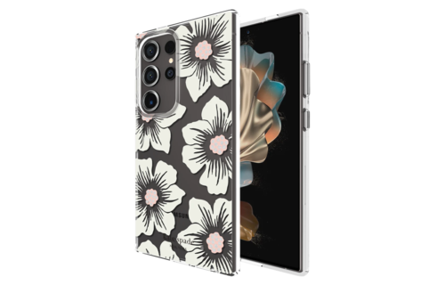 Kate Spade Protective Hardshell Case for Samsung Galaxy S24 Ultra / S25 Ultra - Hollyhock Cream