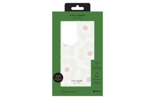Kate Spade Protective Hardshell Case for Samsung Galaxy S24 Ultra / S25 Ultra - Hollyhock Cream