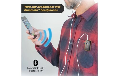 Scosche Universal Bluetooth Wireless Audio Receiver - Black