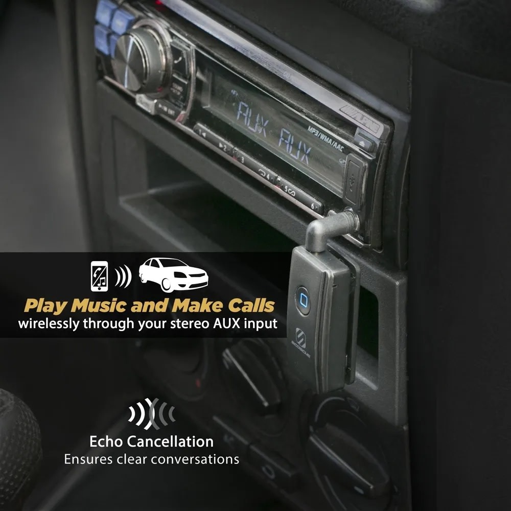 Scosche Universal Bluetooth Wireless Audio Receiver - Black