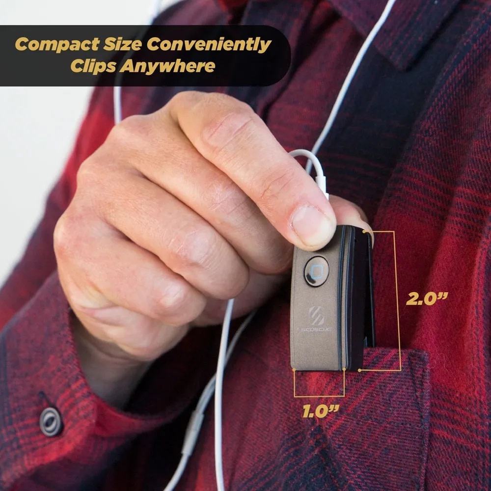 Scosche Universal Bluetooth Wireless Audio Receiver - Black