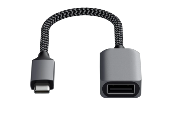 Satechi USB A 3.0 to USB C Adapter - Space Gray