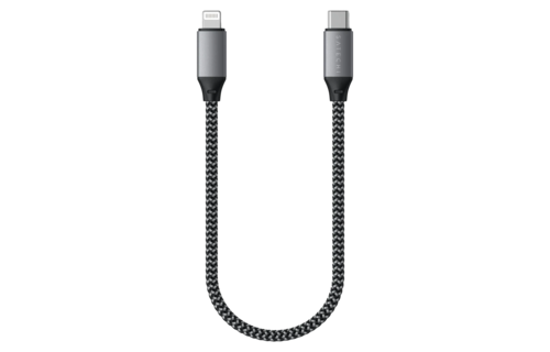 Satechi USB C to Apple Lightning Cable 10inch - Space Gray