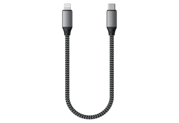 Satechi USB C to Apple Lightning Cable 10inch - Space Gray