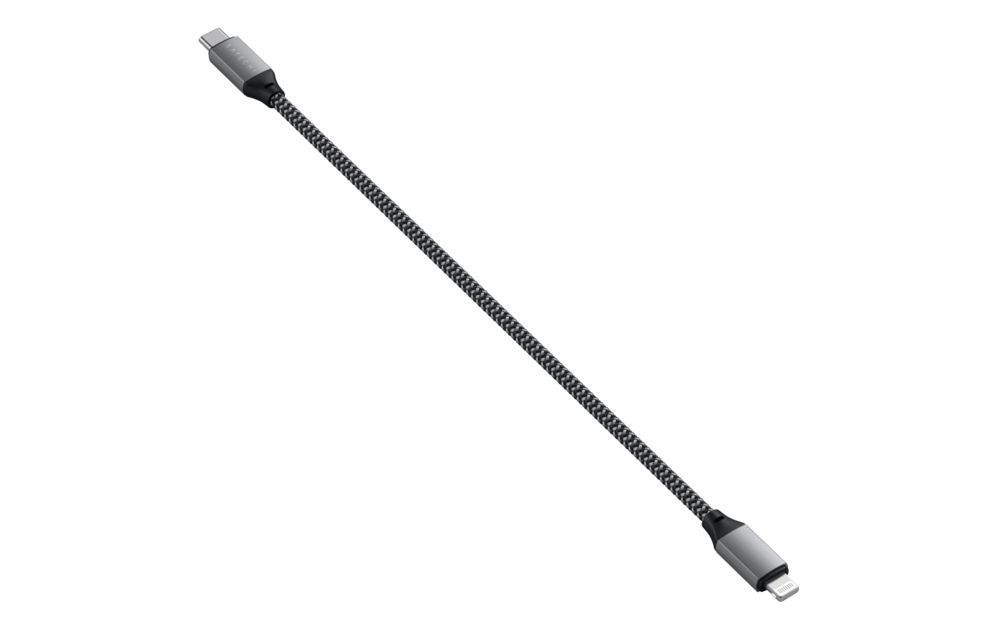 Satechi USB C to Apple Lightning Cable 10inch - Space Gray