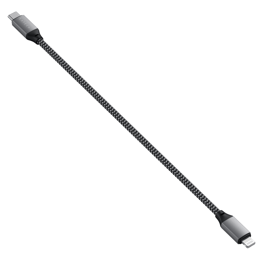 Satechi USB C to Apple Lightning Cable 10inch - Space Gray