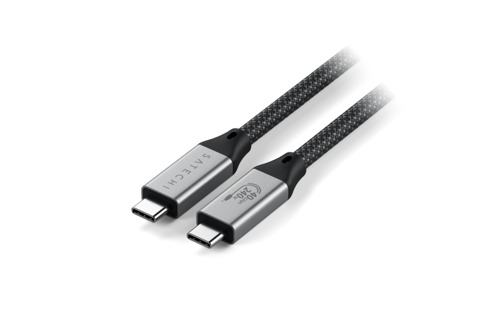 Satechi USB C 4 Pro 240W Type C Cable 1.2m - Space Gray