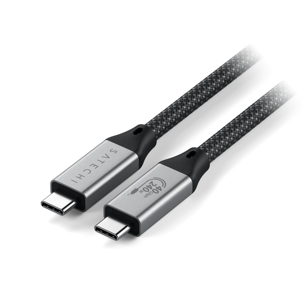 Satechi USB C 4 Pro 240W Type C Cable 1.2m - Space Gray