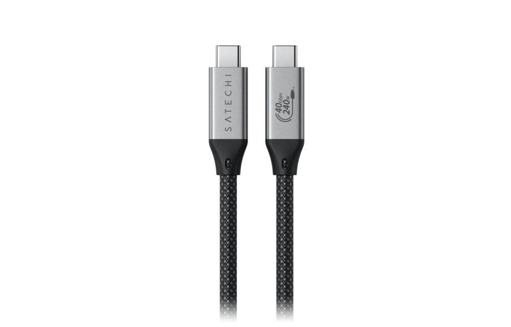 Satechi USB C 4 Pro 240W Type C Cable 1.2m - Space Gray