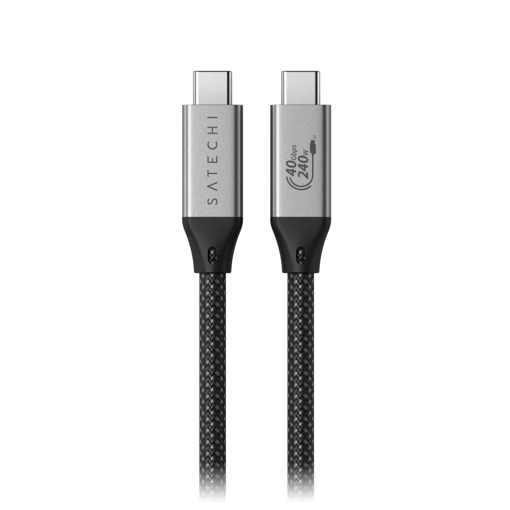 Satechi USB C 4 Pro 240W Type C Cable 1.2m - Space Gray