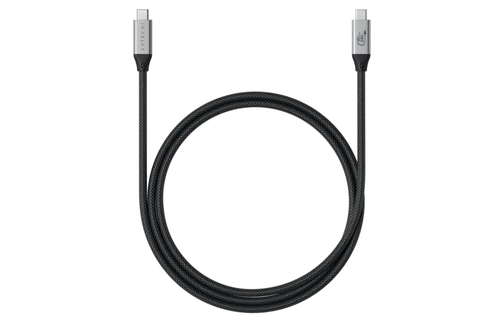 Satechi USB C 4 Pro 240W Type C Cable 1.2m - Space Gray